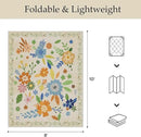 GENIMO Indoor Outdoor Area Rug 8' X 10' Waterproof, Washable Door Mat Non Shedding, Easy Cleaning Floral Outdoor Carpet for Patio, Entryway, Porch, Bathroom, Living Room, Bedroom, Backyard by GreenHaven Gardens