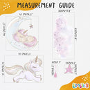 Unicorn Wall Decals by Lipastick - Vibrant Glitter Moon, Stars, Cloud Stickers for Girls Bedroom, Baby Nursery, Kids Room, Birthday Party Decor Art- Peel and Stick Gift Idea- XXL Size by TinyTreasures Baby Boutique