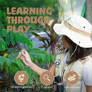 Kids Bug Catching Kit - Complete Explorer Kit with Safari Vest, Hat & More - Cute Dress-Up Safari Costume, or Zoo Keeper - Outdoor Explorer Set & Bug Toys for 7+ Year Old Boys Girls + Adventure Book by TinyTreasures Baby Boutique