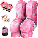 Soft-Style Kids Knee and Elbow Pads with Bike Gloves, Flexible Impact-Resistant Gear for Ages 2-11, Designed for Balance Bikes, Roller-Skating, and Skateboarding by TinyTreasures Baby Boutique