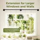 Bamworld Plant Hanger Indoor 70in Hanging Planters Rod Hanging Plant Holder for Window Plant Shelves Metal Rod，Pots Not Included by GreenHaven Gardens