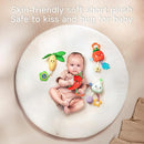 TUMAMA Hanging Baby Toys, 4 Pack Vegetable Crib Stroller Baby Gym Mobile Plush Toys, Early Baby Cognitive Sensory Hanging Rattle Toys with Teether. Suitable for Babies 0, 3, 6, 9, 12 Months by TinyTreasures Baby Boutique
