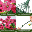 INSPRING Artificial Faux Outdoor Outside Flowers Plants, 2 PCS Fake Silk UV Resistant Look Real Hotpink Daisy Trailing Vines for Front Door Porch Planter Urn Patio Balcony Decoration by CozyNest Decor