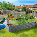 Land Guard 6×3×1ft Galvanized Raised Garden Bed Kit for Vegetables, Galvanized Large Metal Planter Raised Garden Boxes Outdoor(Modern Grey)… by GreenHaven Gardens