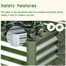 EKX 4x2x2FT Galvanized Raised Garden Bed, Raised Garden Bed Kit-Metal Planter Box Outdoor,Planting for Vegetables, Fruits,Herbs, Flowers-Slive by GreenHaven Gardens