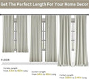 92 Inch Long Curtains 2 Panels,Back Tab Hook Belt with Hooks,Modern Neutral French Style Pleat Look Soundprof Linen Drop Cloth Traverse Blackout Curtains for Living Room 50W x 92L Natural Cream by CozyNest Decor