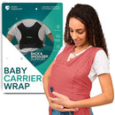 Koala Babycare Baby Carrier Wrap, Easy to Wear As a T-Shirt - Original Baby Carrier Newborn to Toddler - Sling One Size Fits All - Baby Wraps Carrier Up to 22lbs by TinyTreasures Baby Boutique