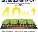 iPower Durable Seedling Heat Mat Warm 3" x 20" Hydroponic Heating Pad Waterproof for Seed Starting Greenhouse and Germination by GreenHaven Gardens