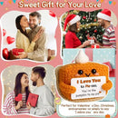 I Love You Handmade Crochet Pumpkin Pie Present, Gifts for Him Her Boyfriend Girlfriend, Anniversary Wedding Valentine’s Day Romantic Fall Decor Birthday Gifts for Women Men, Couple Wife Husband by CozyNest Decor