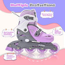 2PM SPORTS Inline Skates with Light Up Wheels, Roller Skates Blades for Boys Girls Kids Ages 5-8 8-12 4-6 6-12, Size Adjustable Beginner Blades Roller Skates by TinyTreasures Baby Boutique