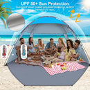 Gorich Beach Tent Sun Shelter for 3/4-5/6-7/8-10 Person with UPF 50＋ UV Protection, Lightweight & Easy Setup Beach Shade Canopy, Portable Beach Shade Tent Beach Cabana by TinyTreasures Baby Boutique