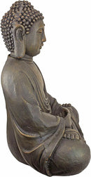 Design Toscano Meditative Asian Decor Grand Temple Indoor/Outdoor Garden Statue, Medium, 25 inches tall, Cast Stone Resin, Dark Stone Finish by GreenHaven Gardens