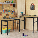 48" Adjustable Workbench, Work Bench Table with Wheels and Power Outlet, Rolling Workbench with Drawers, Large Load Capacity Garage Workbench for Workshop,Office,Home by GreenHaven Gardens