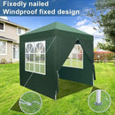 Outvita 6.5x6.5ft Pop Up Canopy Tent, Outdoor Instant Shelter Folding Canopy with 4 Side Walls and Carry Bag for Commercial Events, Party, Backyard BBQ, Camping Green by GreenHaven Gardens