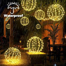 Outdoor Decorations Hanging Ball Lights 2PCS - 12 Inch Connectable Hanging Tree Globe 120 LED Fairy Lights with 8 Lighting Modes,Timing Function Waterproof Indoor Outdoor (Warm White, 2pcs) by GreenHaven Gardens