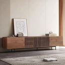 Mid Century Modern TV Stand for 80+ Inch TVs, 94.48" Walnut Console with Ample Storage – Stylish Entertainment Center for Living Room or Bedroom