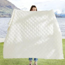 Bedsure GentleSoft Twin Blanket for Bed White - Super Soft Cozy Blankets for Women Men Girls, Cute Fuzzy Fleece Throws for Bedroom Couch, 60x80 Inches by CozyNest Decor