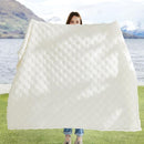 Bedsure GentleSoft White Throw Blanket for Couch - Checkered Fleece Blankets Gifts for Women Men Girls, Cute Soft Cozy Throw for Bedroom Home Decor Gifts, 50x60 Inches by CozyNest Decor