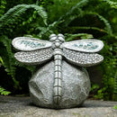 Garden Statue Dragonfly,Solar Dragonfly Decor for Outdoor,Resin Dragonflies Figurine with Solar Light for Patio,Balcony,Yard,Lawn Ornament,Perfect Garden Gift by GreenHaven Gardens