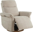 CHITA Power Recliner Chair, Electric Triple-Motor Swivel Glider Nursery Rocking Chair with Adjustable Power Headrest and Lumbar Support, GREENGARD Gold Certified, Solid Wood Base, Khaki Grey by TinyTreasures Baby Boutique