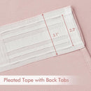 MIULEE Baby Pink Back Tab Blackout Curtains 120 Inch Long 2 Panels Set for Living Room Bedroom Privacy Rod Pocket/Pinch Pleated Extra Long Thermal Insulated Room Darkening Light Blocking 10FT Drapes by TinyTreasures Baby Boutique