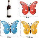 EASICUTI Metal Butterfly Wall Decor Butterfly Wall Art Hanging Sculpture For Indoor Outdoor Home Bathroom Living Room Bedroom Or Porch Patio Fence Yellow Red Blue 3 Pack 9.4" L x 7.5" H by GreenHaven Gardens