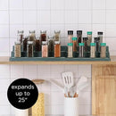 SIMPLEMADE 3-Tier Spice Rack Organizer - Versatile Storage Shelf for Kitchen, Bathroom, Bedroom & Office, Set of 2, Expandable Sage by CozyNest Decor