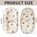 Baby Lounger, Foldable Infant Nest Pillow with Soft Memory Foam Mat, Cover with Adorable Pattern, Converts to Backpack for Easy Travel, 0-12 Months, White by TinyTreasures Baby Boutique