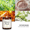 Auelife Scented Candle for Home | Vetiver Musk Candle | Aromatherapy Candles- Soy Candles for Home Scented, Gifts for Women Men, Vetiver Fragrance -7oz, Single-Wick Made with Soy Wax by CozyNest Decor
