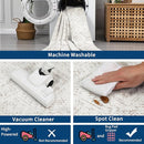 COZYLOOM Runner Rug 2x8 Living Room Washable Rugs Stain Resistant for Bedroom Soft Floor Carpet Non Slip Distressed Geometric Carpet for Dining Room Laundry Room Office, Ivory by TinyTreasures Baby Boutique
