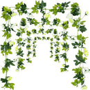 JUSTOYOU 2 Pack (15.8FT) Fake Rose Garland, Artificial Rose Vines Flowers Hanging Silk Rose Vine Wedding Home Backdrop Party Arch Arrangement Decoration by GreenHaven Gardens
