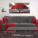 AJAZIKO Red Wall Art - Modern Framed Wall Art for Living Room - Red Tree Black and White Landscape Canvas Prints Posters & Prints for Home Office Bedroom Decorations - Large Wall Pictures 20×40IN by CozyNest Decor