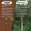 PRIMALS Boar Bristle & Bamboo Toothbrush (4-Pack) - Premium Boar Bristles - Fully Biodegradable - Plastic & Nylon Free - Quick Dry Design by CozyNest Decor