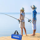 ODDSPRO Kids Fishing Pole Pink, Portable Telescopic Fishing Rod and Reel Combo Kit - with Spincast Fishing Reel Tackle Box for Girls, Youth by TinyTreasures Baby Boutique