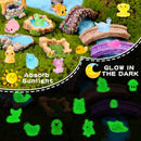 120PCS Glow in The Dark Mini Resin Animals 20 Styles of Luminous Ducks dinosaurswls Frogs and More Tiny Figurines for Fairy Garden Aquarium Terrarium Potted Plants Dollhouse Decor by GreenHaven Gardens