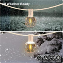 50FT LED G40 Globe String Lights White, Shatterproof Outdoor Patio String Lights 2200K with 50+2 Dimmable Edison Bulbs, Backyard Outdoor Hanging Lights, Bistro Waterproof for Balcony Party Wedding by CozyNest Decor