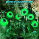 Solar Garden Lights Outdoor, Swaying Light Waterproof Solar Lights Outdoor for Yard Pathway Patio, Swaying Lawn Decor as Gardening Gifts for Women Holiday (Green, 4 Pack Halloween Decor) by CozyNest Decor
