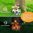 Solar Garden Statue Lights Mushroom Fairy House Figurine, Outdoor Memorial Garden Ornaments Waterproof Decoration for Outside Patio Yard Lawn Decor by CozyNest Decor