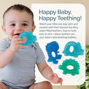 Itzy Ritzy Water-Filled Teethers - Cold Cutie Coolers Textured On Both Sides to Massage Sore Gums & Emerging Teeth - Can Be Chilled in Refrigerator, Set of 3 Coordinating Dinosaur Water Teethers by TinyTreasures Baby Boutique
