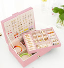 Girls Jewelry Box Earring Holder Organizer for Girls Earring Organizer Teen Jewelry Box Organizer for Girls Pink jewelry Boxes for Earrings Necklaces Rings Stud Earrings Box Organizers Teens by TinyTreasures Baby Boutique
