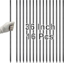 VVOKGO Rebar Stakes 36 Inch 16-Pack Concrete Form Stakes Heavy Duty Straight Ground Anchors, 3/8" Diameter Metal Steel Spikes with Chisel Point End for Plant Support, Garden Border,Landscape Edging by CozyNest Decor