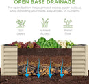 Best Choice Products 4x2x2ft Outdoor Metal Raised Garden Bed, Deep Root Planter Box for Vegetables, Flowers, Herbs, and Succulents w/ 119 Gallon Capacity - Beige by GreenHaven Gardens