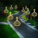 Maleyt Solar Garden Lights 8 Pack, Solar Powered Outdoor Decorative Lamps, 120 LED Solar Firework Lights with Remote Control, 8 Modes Waterproof DIY Landscape Lighting for Backyard Garden Decoration by CozyNest Decor