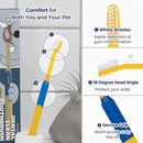 PETHROOM] Pet Toothbrush | Dogs and Cats Teeth Brushing Cleaning Tooth Care | Soft Bristle Cleaning Toothbrush for Dog Puppy Cat, Removing Old Plaque and Tartar (Medium) by CozyNest Decor