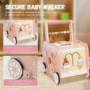 Wooden Baby Walker, Multifunctional Ice Cream Cart Activity Toy for Learning to Push Walk with Wheels, Pretend Playset Ideal for Toddlers, Boys and Girls Ages 18-36M by TinyTreasures Baby Boutique