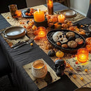 Umigy 6 Pcs Halloween Placemats 12"x18" Gothic Bat Placemats Kitchen Decoration Washable Witch Place Mats Rectangle Skull Table Mats for Halloween Dining Table Accessories(Poster Style) by CozyNest Decor