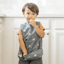 Tiny Twinkle Mess Proof Baby Bib - Waterproof & Lightweight Baby-Led Weaning Apron | 100% Recycled Polyester, Easy Clean & Machine Washable (Space, Small 6-24 Months) by TinyTreasures Baby Boutique