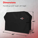 Heavy Duty BBQ Grill Cover for Outdoor Grill, 60 Inch – Waterproof, Weather Resistant, UV & Fade Resistant with Adjustable Straps – Gas Grill Cover for Weber, Charbroil by GreenHaven Gardens