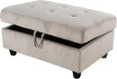 Ottoman Rectangular Storage Ottoman Bench, Footrest Stool Footstool with Lid for Living Room, Bedroom, Entryway, Brown, 37.5"x25.5"x19.5" by CozyNest Decor