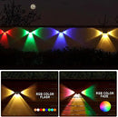 Solar Fence Lights Outdoor - 3-Side Fence Light Solars Powered for Outside IP65 Waterproof Fence Solar Lights Outdoor for Outside Garden Backyard Patio Deck Fence Stair Step Railing Pathway(4Pack) by GreenHaven Gardens